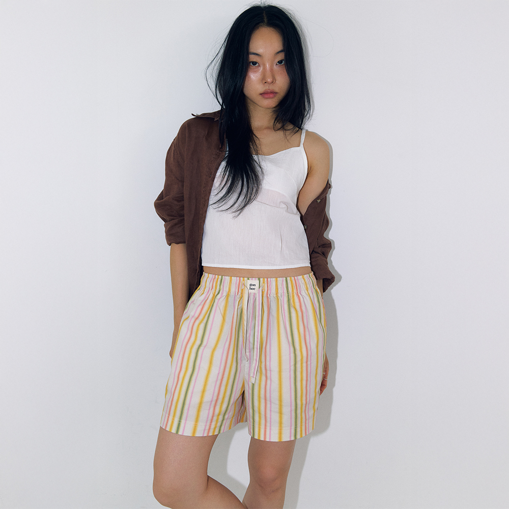 룸 스트라이프 파자마_반바지
